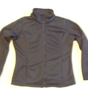 CB Black Ribbed Outer Fleece Lined Jacket Size L